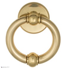 Дверная стучалка Venezia OTTAVIA 135x80 полированная латунь