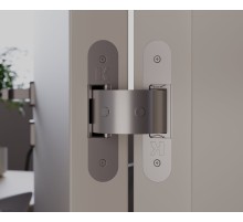 KIKER (0870 2000 CS) петля скрытая универсальная с доводчиком МАТОВЫЙ ХРОМ (60 kg)