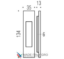 Ручка для раздвижной двери COLOMBO ID411-VM матовый винтаж (1шт.)