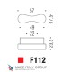 Ручка кнопка модерн COLOMBO DESIGN F112-NM матовый черный