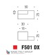 Ручка кнопка модерн COLOMBO DESIGN F501DX-CM матовый хром / хром