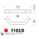 Ручка скоба модерн COLOMBO DESIGN F103D-CM матовый хром 96 мм