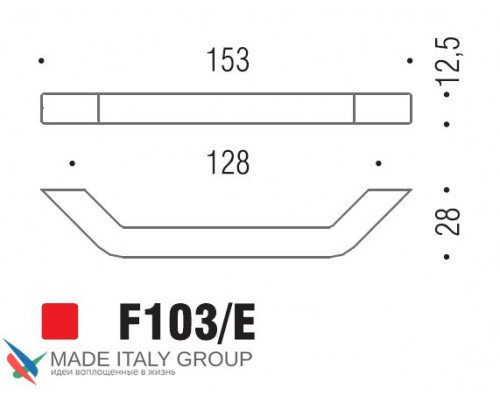 Ручка скоба модерн COLOMBO DESIGN F103E-CM матовый хром 128 мм Ручка скоба модерн COLOMBO DESIGN F103E-CM матовый хром 128 мм