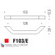 Ручка скоба модерн COLOMBO DESIGN F103E-CM матовый хром 128 мм