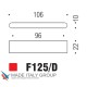 Ручка скоба модерн COLOMBO DESIGN F125D-NM матовый черный 96 мм