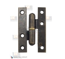105OA080D Петля дверная бабочка разъёмная стальная ALDEGHI 80x50x1.9 античная бронза ЛЕВАЯ