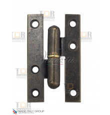 105OA080D Петля дверная бабочка разъёмная стальная ALDEGHI 80x50x1.9 античная бронза ЛЕВАЯ