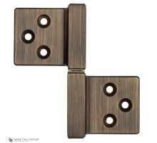 143GO032S_Q Петля накладная без врезки ALDEGHI 32x35 матовая бронза ПРАВАЯ