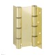 CODE 87 LO 155-50 Дверная петля барная пружинная двусторонняя ALDEGHI 155x50 полированная латунь