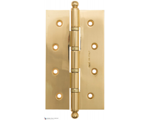 Дверная петля универсальная с круглым колпачком Fratelli Cattini CR152 152x90x3 OLV пол. латунь Дверная петля универсальная с круглым колпачком Fratelli Cattini CR152 152x90x3 OLV пол. латунь