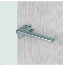 Дверная ручка на круглом основании COLOMBO Ama MF11RSB/0-CM матовый хром