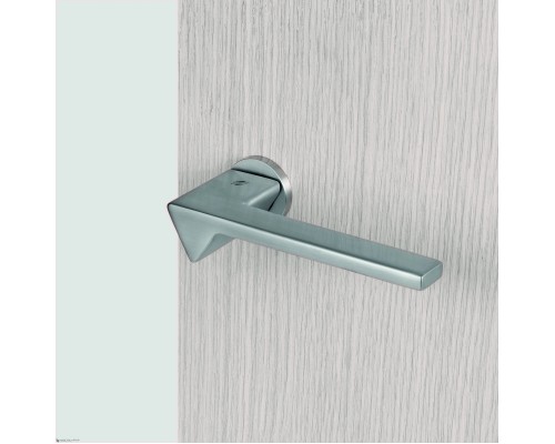 Дверная ручка на круглом основании COLOMBO Ama MF11RSB/0-CM матовый хром Дверная ручка на круглом основании COLOMBO Ama MF11RSB/0-CM матовый хром