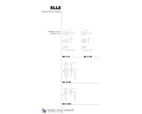 Дверная ручка на круглом основании COLOMBO Elle BD11RSB-GM матовый графит PVD Дверная ручка на круглом основании COLOMBO Elle BD11RSB-GM матовый графит PVD