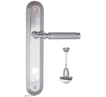 Дверная ручка на планке Fratelli Cattini ENCIA WC-2 PL288-CR полированный хром
