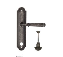 Дверная ручка на планке Fratelli Cattini FARFALLA WC-2 PL248-IA античное серебро