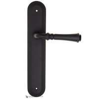 Дверная ручка на планке Fratelli Cattini GRACIA PL288-NM матовый черный Дверная ручка на планке Fratelli Cattini GRACIA PL288-NM матовый черный