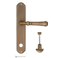 Дверная ручка на планке Fratelli Cattini GRACIA WC-2 PL02-BY матовая бронза