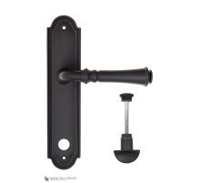Дверная ручка на планке Fratelli Cattini GRACIA WC-2 PL248-NM матовый черный