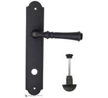 Дверная ручка на планке Fratelli Cattini GRACIA WC-2 PL257-NM матовый черный