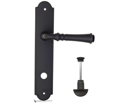 Дверная ручка на планке Fratelli Cattini GRACIA WC-2 PL257-NM матовый черный Дверная ручка на планке Fratelli Cattini GRACIA WC-2 PL257-NM матовый черный