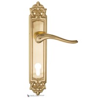 Дверная ручка на планке Fratelli Cattini LAVERA CYL PL96-OLV полированная латунь Дверная ручка на планке Fratelli Cattini LAVERA CYL PL96-OLV полированная латунь