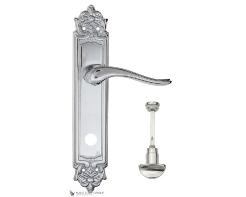 Дверная ручка на планке Fratelli Cattini LAVERA WC-2 PL96-CR полированный хром Дверная ручка на планке Fratelli Cattini LAVERA WC-2 PL96-CR полированный хром