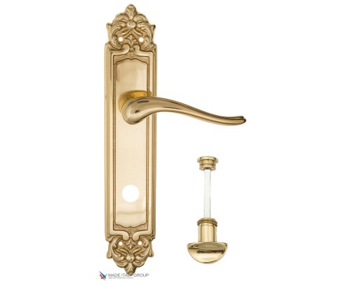 Дверная ручка на планке Fratelli Cattini LAVERA WC-2 PL96-OLV полированная латунь Дверная ручка на планке Fratelli Cattini LAVERA WC-2 PL96-OLV полированная латунь
