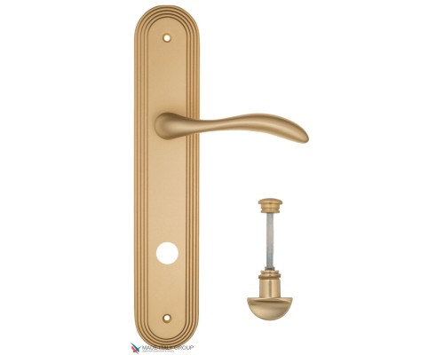 Дверная ручка на планке Fratelli Cattini LUCCIA WC-2 PL288-BS матовая латунь Дверная ручка на планке Fratelli Cattini LUCCIA WC-2 PL288-BS матовая латунь