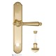 Дверная ручка на планке Fratelli Cattini MARANI WC-2 PL02-OLV полированная латунь