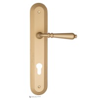 Дверная ручка на планке Fratelli Cattini NAPOLI CYL PL288-BS матовая латунь