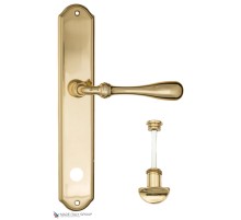 Дверная ручка на планке Fratelli Cattini RETRO WC-2 PL02-OLV полированная латунь