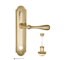 Дверная ручка на планке Fratelli Cattini RETRO WC-2 PL248-OLV полированная латунь