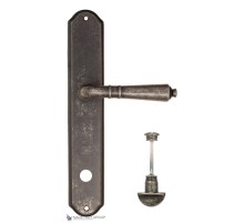 Дверная ручка на планке Fratelli Cattini TOSCANA WC-2 PL02-IA античное серебро