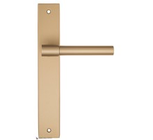 Дверная ручка на планке Fratelli Cattini UNA PL08-BS матовая латунь
