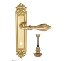 Дверная ручка Venezia ANAFESTO WC-4 на планке PL96 полированная латунь