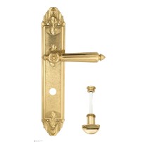 Дверная ручка Venezia CASTELLO WC-2 на планке PL90 полированная латунь