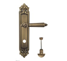 Дверная ручка Venezia CASTELLO WC-2 на планке PL96 матовая бронза