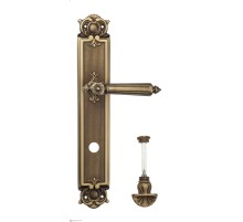 Дверная ручка Venezia CASTELLO WC-4 на планке PL97 матовая бронза