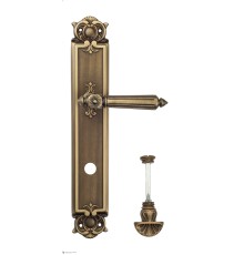 Дверная ручка Venezia CASTELLO WC-4 на планке PL97 матовая бронза