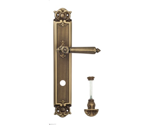 Дверная ручка Venezia CASTELLO WC-4 на планке PL97 матовая бронза Дверная ручка Venezia CASTELLO WC-4 на планке PL97 матовая бронза
