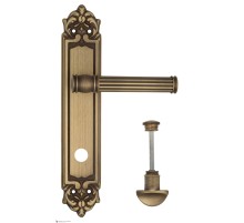 Дверная ручка Venezia IMPERO WC-2 на планке PL96 матовая бронза