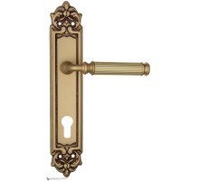 Дверная ручка Venezia MOSCA CYL на планке PL96 французское золото