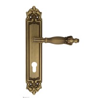 Дверная ручка Venezia OLIMPO CYL на планке PL96 матовая бронза