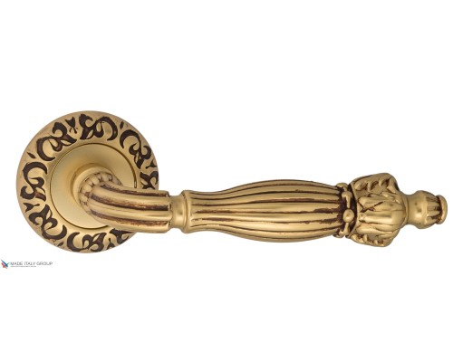 Дверная ручка Venezia OLIMPO D4 французское золото + коричневый Дверная ручка Venezia OLIMPO D4 французское золото + коричневый