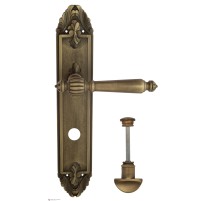 Дверная ручка Venezia PELLESTRINA WC-2 на планке PL90 матовая бронза