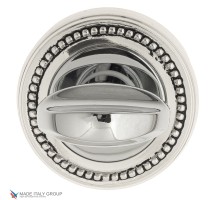 Фиксатор поворотный Venezia WC-2 D3 натуральное серебро + черный