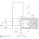KUBICA HYBRID K6360 38 CM CR.SAT петля скрытая универсальная асимметричная, цвет МАТОВЫЙ ХРОМ (60kg)