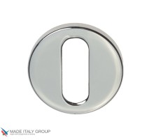 Накладка дверная круглая под ключ буратино Venezia Unique KEY-30 (серия SLIM) полированный хром 2 шт