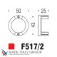 Ручка кнопка модерн COLOMBO DESIGN F517/2-CM матовый хром
