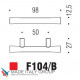 Ручка скоба модерн COLOMBO DESIGN F104B-CM матовый хром 50 мм